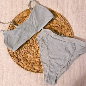 LSpace - Light blue ribbed bikini